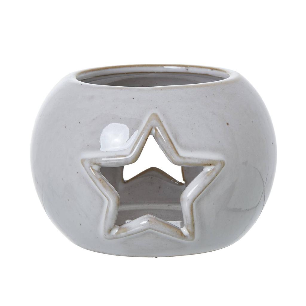 Hill Interiors Ceramic Star Cut-Out Tealight Holder