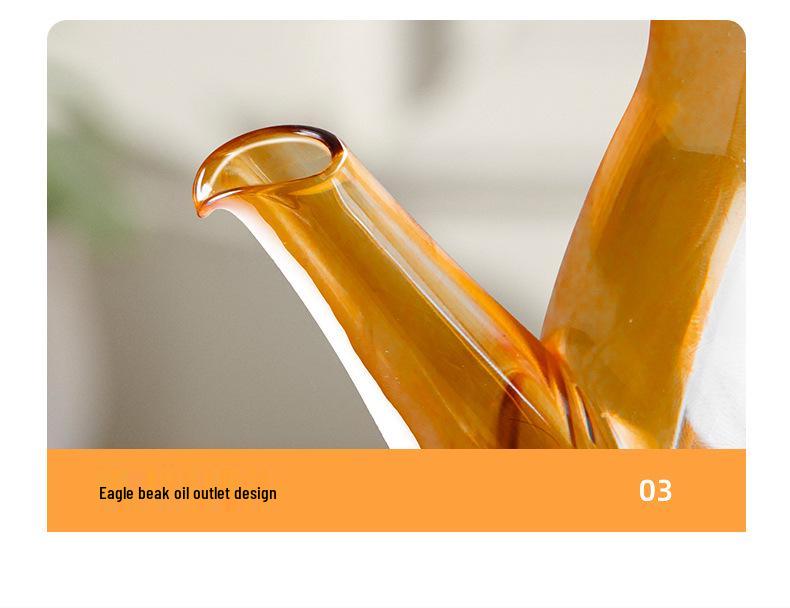 Stainless Steel Glass Oil and Vinegar Dispenser for Kitchen