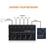 4 Channels Stereo Headphone Amplifier Ultra-Compact With Power Adapter HA400 Headphone Amplifier