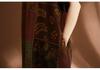 2026 Plus Size Women's Retro Cotton Linen Dress - Ethnic Style Casual White