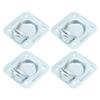 4 buc Inele D de ancorare încastrate, rezistente, 124x114mm, Ancore de ancorare marfă cu montaj încastrat pentru furgonete
