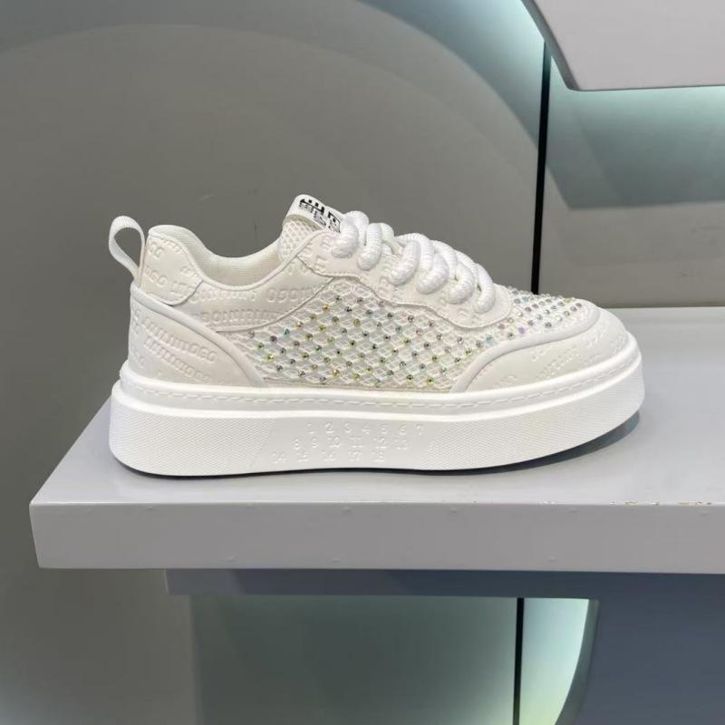 Summer new breathable mesh soft bottom low-top casual lace-up lightweight board bm
