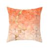 Simple Abstract Geometric Art Peach Leather Velvet Pillow, Fashionable and Comfortable Home Sofa Waist Cushion Pillow Cover