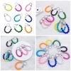 Colorful Beaded Keychain Unique Phone Charm Chain Eye Catching Keyring Decoration Bag Pendant for Various Occasion