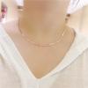 Purple Gold Simple Fashion Generous Foreign Style Exquisite High-End Bracelet Snake Bone Plated Rose Gold Necklace