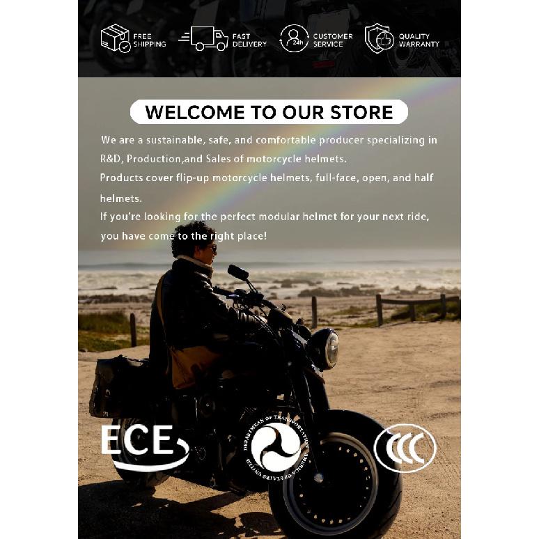 Jet Helmet Men Women Open Face Motorcycle Helmets DOT Approved Capacete De Moto ABS Material Moto Equipments ECE Certified