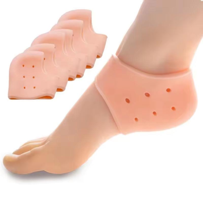 1/2/3pairs Gel Heel Protector for Heel Pain Relief Plantar Fasciitis Dry Cracked Bone Spur Heels Cushion Pads Moisturizing Foot