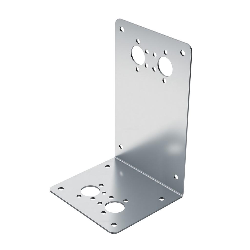 L-Shaped Parking Heater Mounting Bracket, Thickened Iron Vertical   Mounting Bracket with Predefined Holes for Wall and Vehicle Chassis