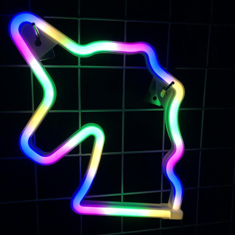 Herz & Stern LED Neon Mondlicht