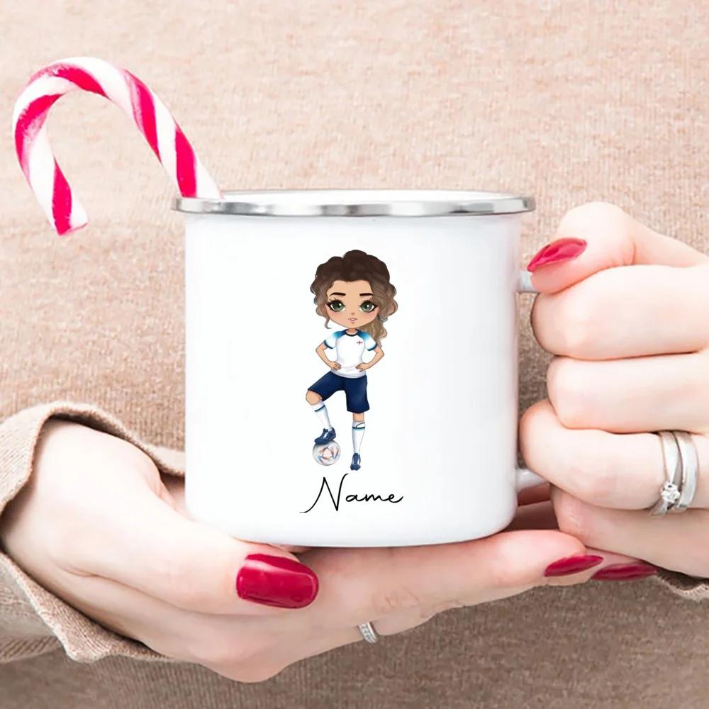 Personlig Cheer Gym Jente Emajle Campingkrus Trykk Kaffekopp Krus Kaffekopper Uvanlig Tekopp Cupshe Personlige Gaver Øl