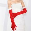 Cosplay Christmas Gloves Plush Etiquette Mittens 55cm Velvet Long Gloves  Autumn