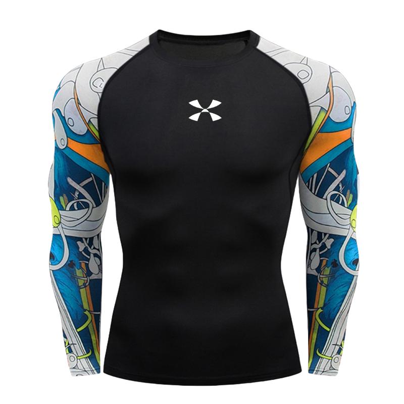 Cody Lundin Men's Compression Gym Wear Swim T Shirt Wholesale Men Gym Wear Slim Fit Rash Guard Compression T Shirt
