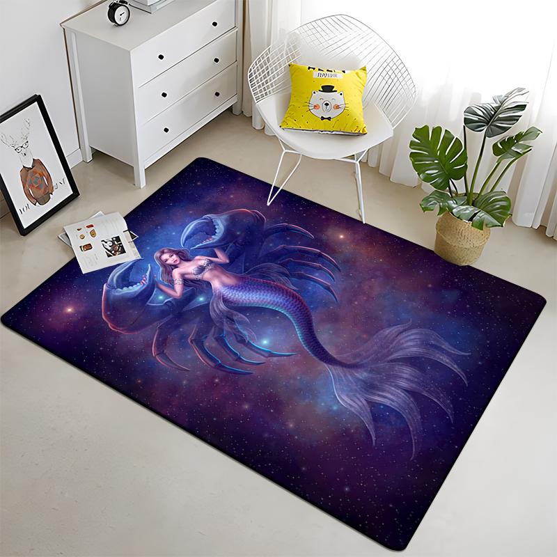 Twelve Constellations  Art Printed Carpet for Living Room Large Area Rug Soft Mat E-sports Chair Carpets Alfombra  Dropshopping