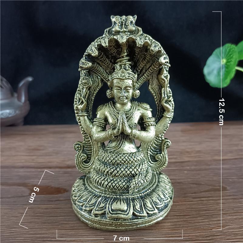 Golden Vishnu Statue Hindu Ganesha Shiva Buddha Figurine Sculpture Room Office Home Decoration India God Feng Shui Crafts
