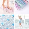 1PC PVC Bathroom Floor Mat Bathroom Accessories Anti Slip Shower Pad with Suction Cup Suction Cup Anti Fall Children's Foot Pad