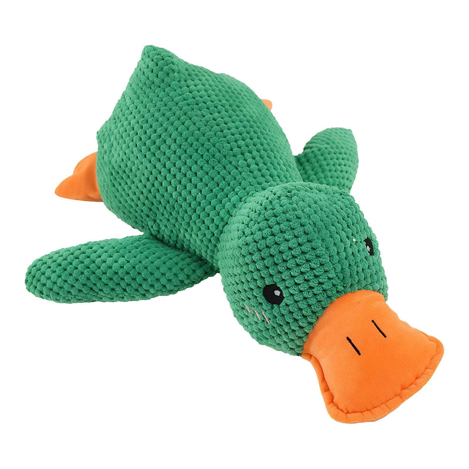 Dog Calming Plush Toy Bite Resist Sleeping Companion Duck for Dog Interactive Entertainment Activities