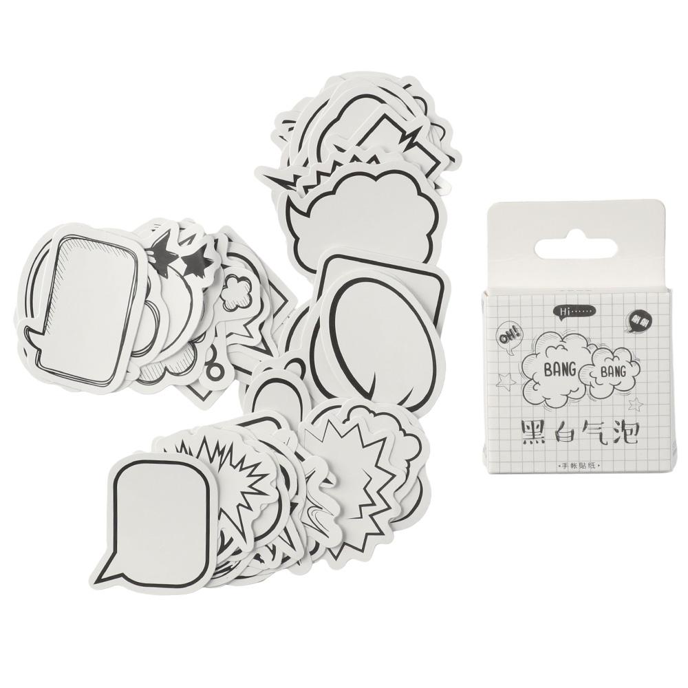 

1.7 Inches Thought Bubbles Stickers Self-adhesive Paper Labels For Scrapbooking