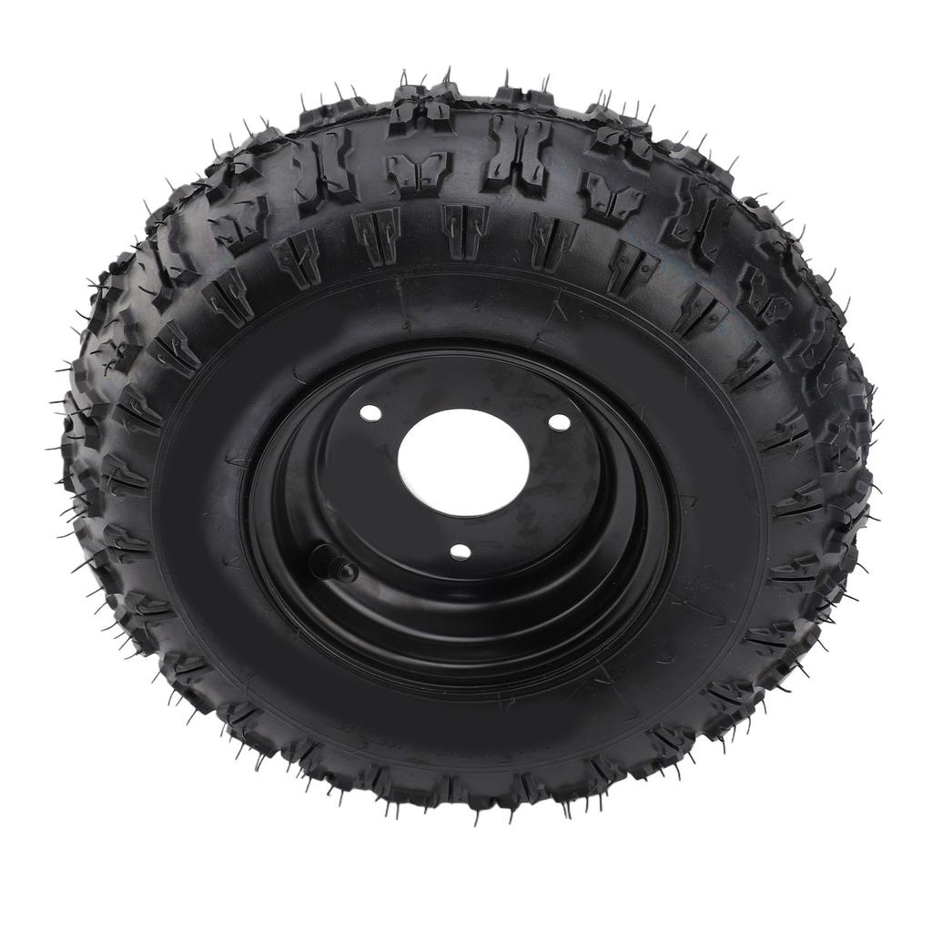 13x5 6 13x5.00 6 Tire 4 Ply Tubeless 3 Stud 6 Inch Rubber Tire with Rim for ATV Quad Off Road Go Kart Golf Cart Mini