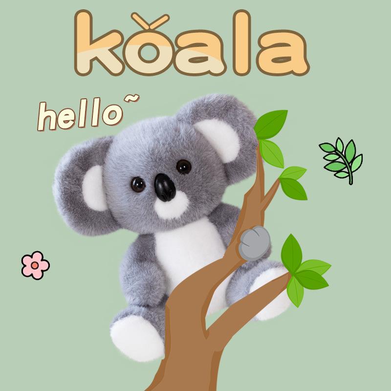 New Cute Koala Sitting Posture Koala Plush Toy Decoration Ornament Zoo Souvenir