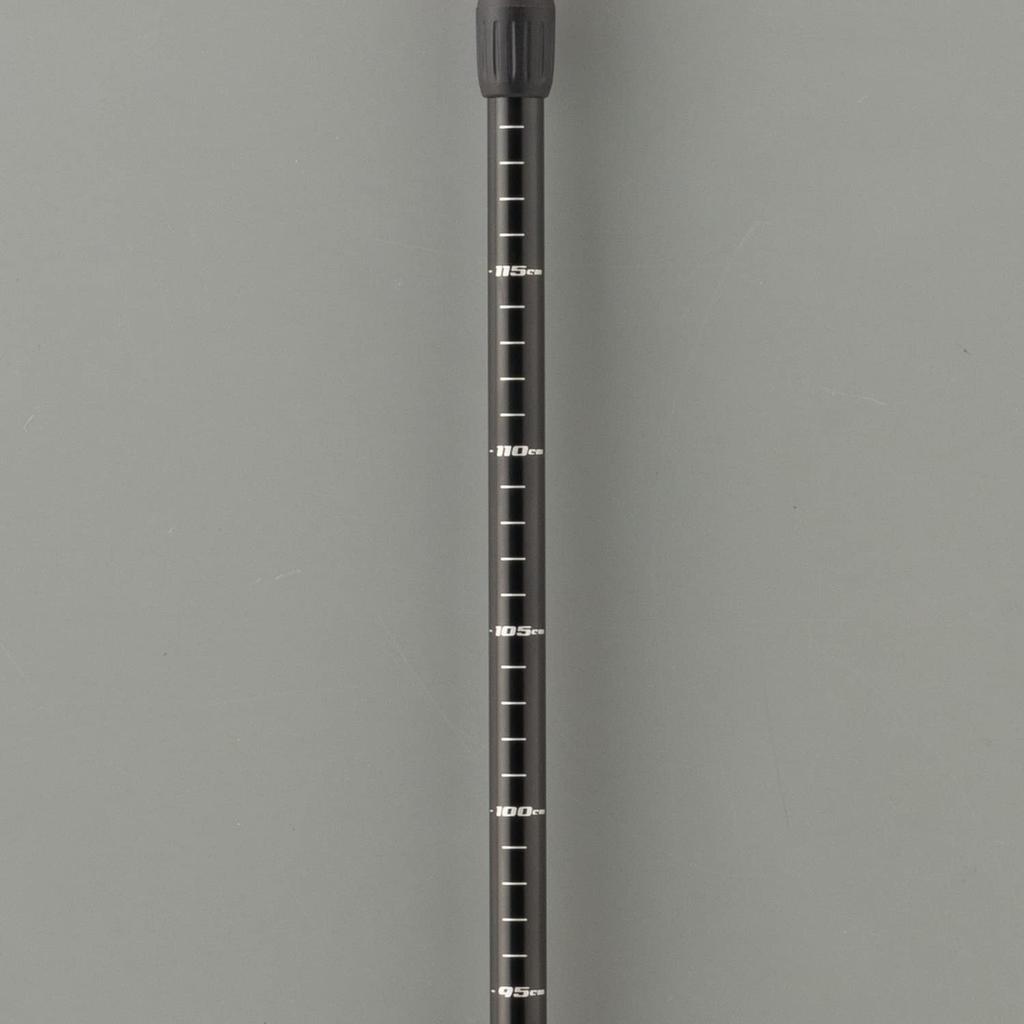 BUNDOK Trekking Pole System 3 Black (BD-464BK) with Telescoping T-Grip and Anti-Shock