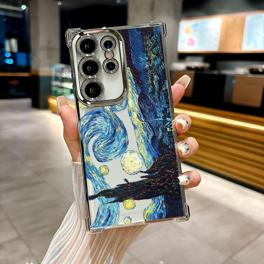 Hülle Für Galaxy S26Ultra Handyhülle Van Gogh Ölgemälde Sternenhimmel Für Samsung S26 S25 S24 S23 S21 Ultra S20 FE Plus 5G Abdeckung