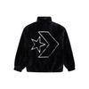 Converse Loose Stand Collar Stay Warm Logo Jacket Couple Style Black Men's 10023526-A01