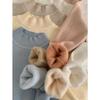 Winter 2025 semi-turtleneck knitted sweater women's thickened integrated fleece warm inner top simple solid color bottoming shirt