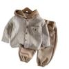 Boys' Striped Hooded Long-Sleeve Shirt - Stylish Kids Autumn & Spring Wear