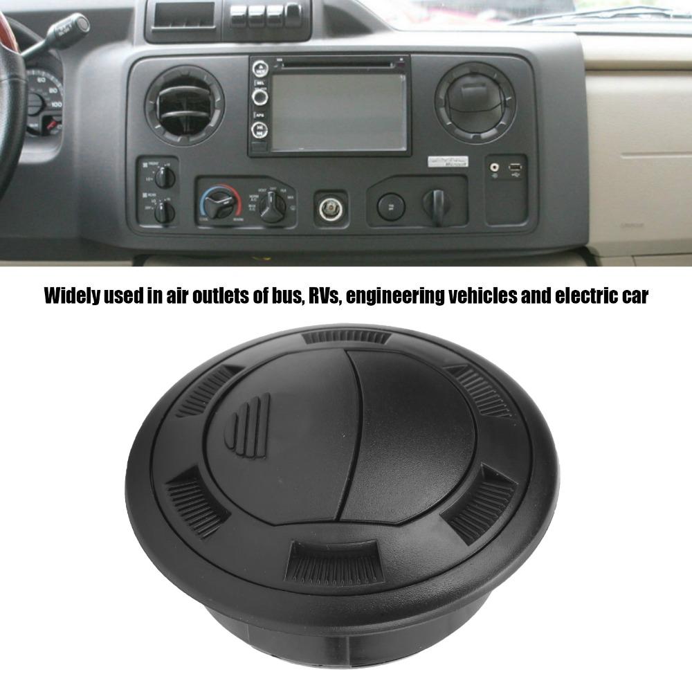 Universal 100/75mm Air Conditioning Outlet Round With Grille Ventilation Outlet Black Outlet Vent RVs