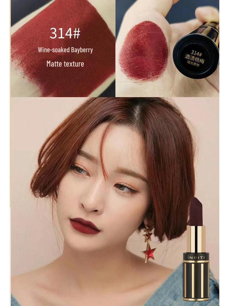 Yishiting Lip Love Moisturizing Matte Lipstick - High Pigment in Berry, Burgundy, Orange, Pink