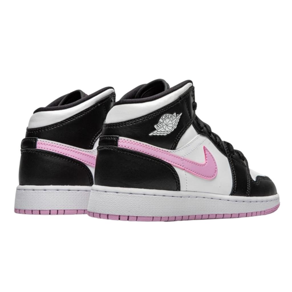 Air Jordan 1 Mid White Black Light Arctic Pink