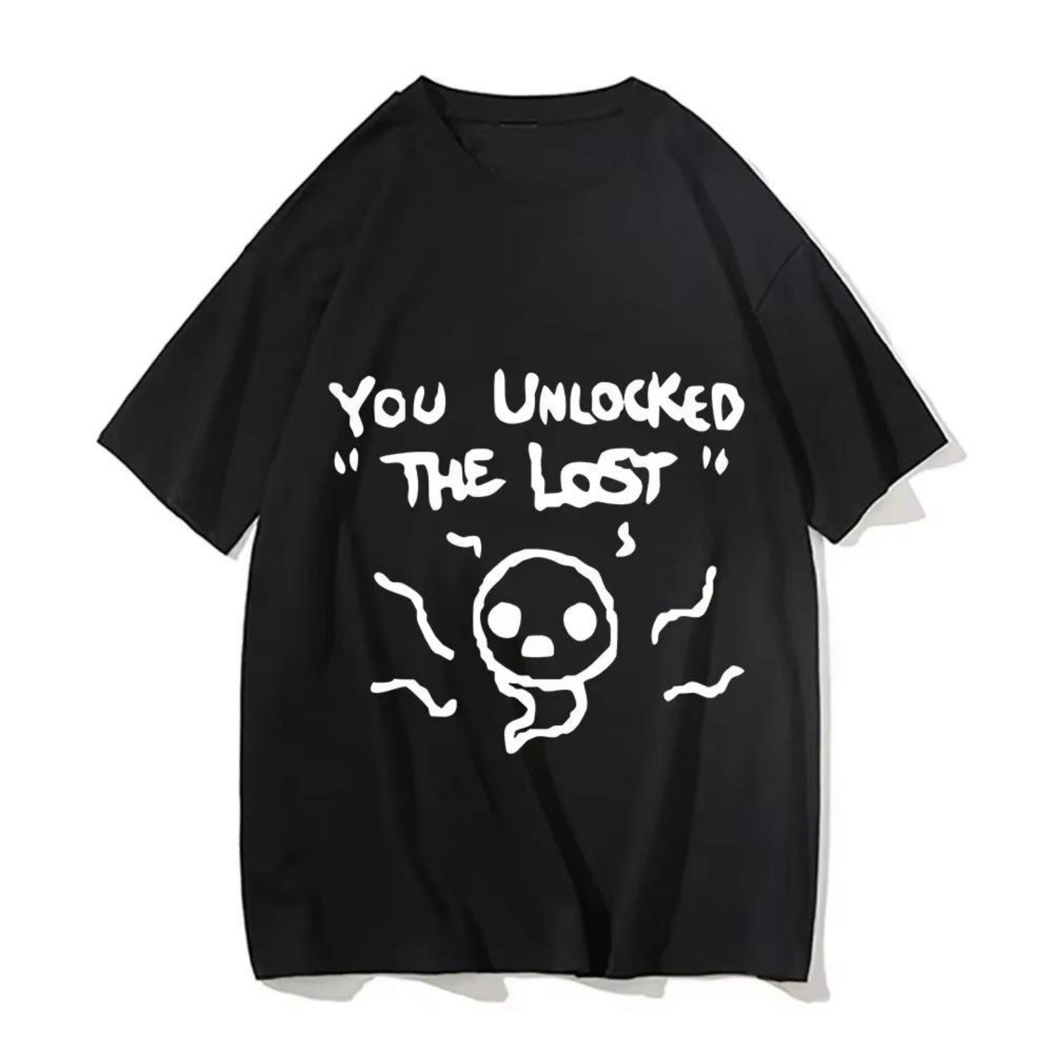 

Isaac Print T-shirt for Men _Woaen Casual Fashion Summer Cotton Short Sleeve Cartoon Casual Oversized Clothing for Men and Women S чёрный