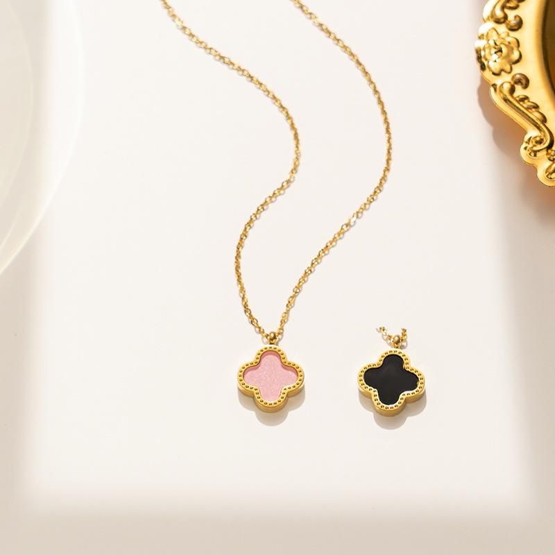 Clover Titanium Steel Stud Earrings for Women - Summer 2023 Trendy Design