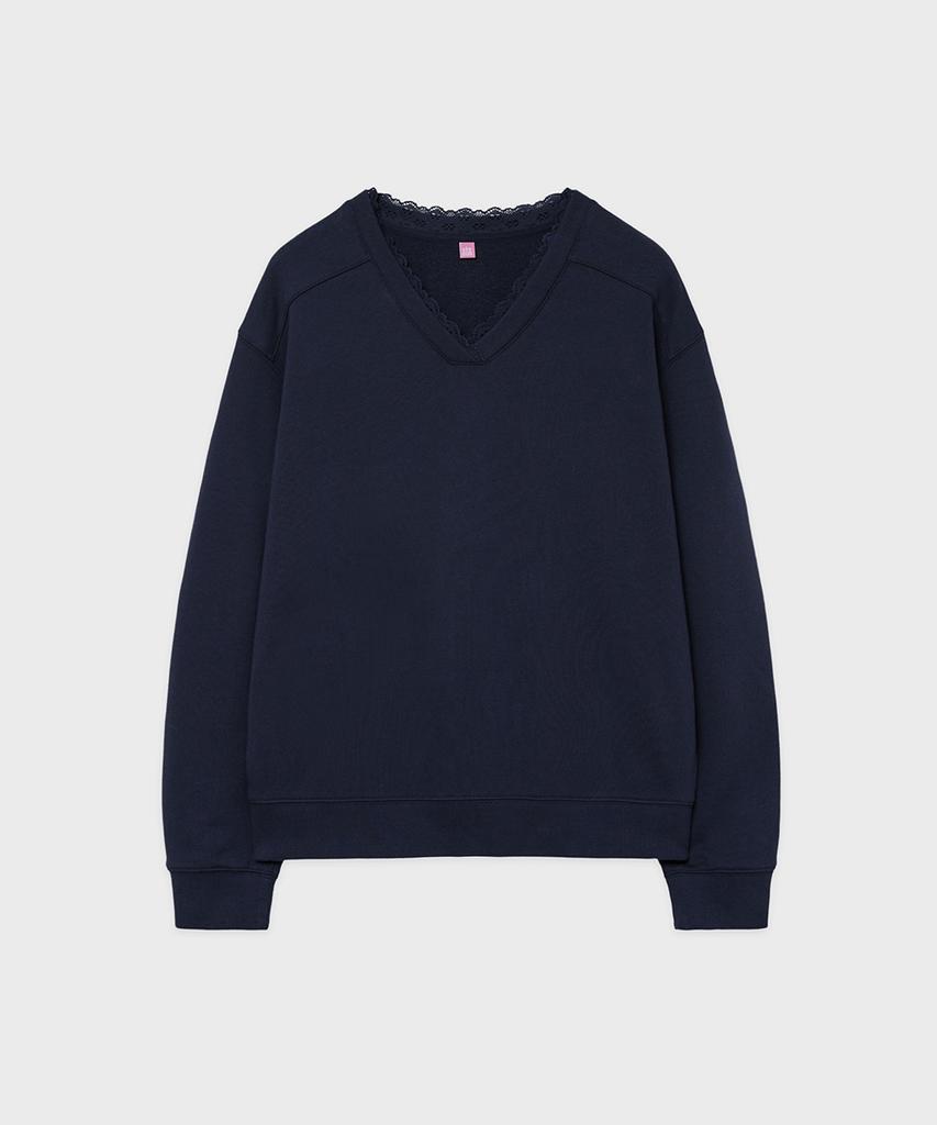 SINOON Sn Lace Sweatshirt (Navy)