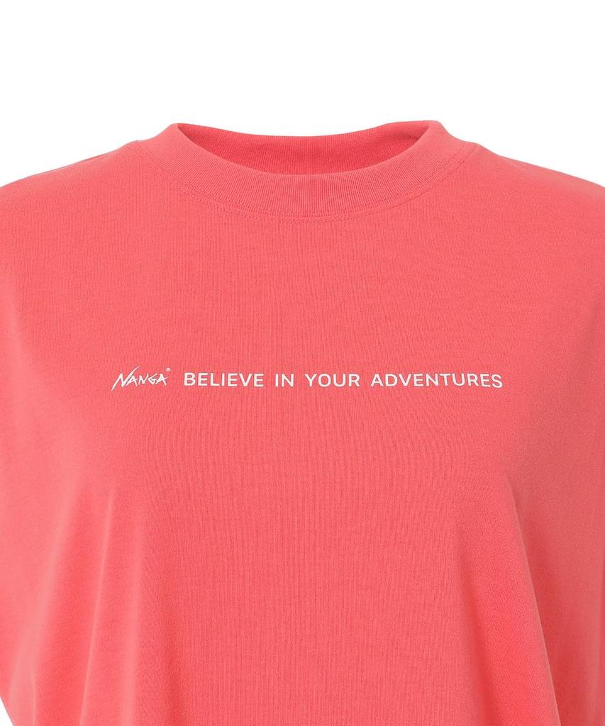 NANGA Mieszanka Sucha Slogan Rękaw Francuski MIESZANKA SUCHA SLOGAN T-SHIRT W Czarny Biały Casual Szybkoschnący Odprowadzający Pot Ochrona UV T-Shirt F/S Damski T-Shirt