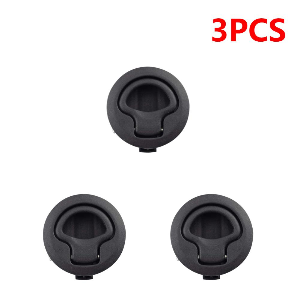 2-10PCS Round Flush Pull Slam Latch Mount Lift Pull Handle For RV Yacht Marine Boat Deck Hatches Cabinet Door Locker Accessories