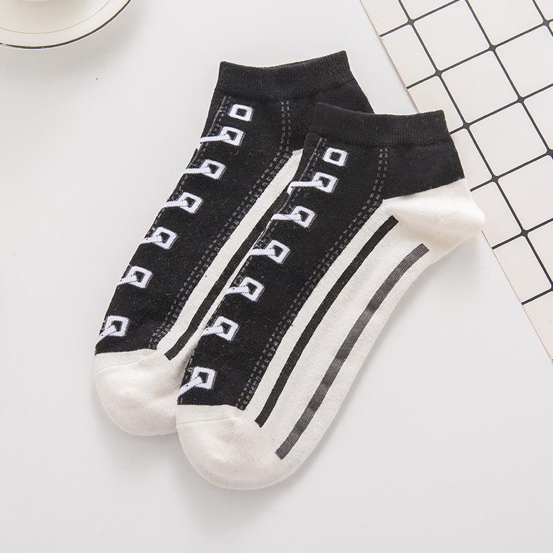 New Men Casual Socks Spring Summer Autumn Fashion Creative Denim Shoes Pattern Sock Japanese Korean Style Happy Women Sox
