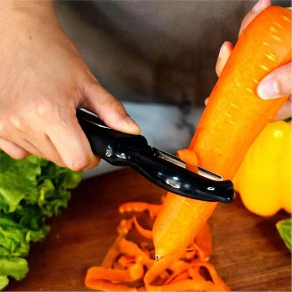 2-in-1 Swivel Vegetable Peeler Soft Grip Handle Kitchen Peeler Multifunctional Peeler  Household