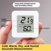 Mini LCD Digital Thermometer Hygrometer Easy Read LCD Display Indoor Humidity Temperature Monitor for Study Room Dorm