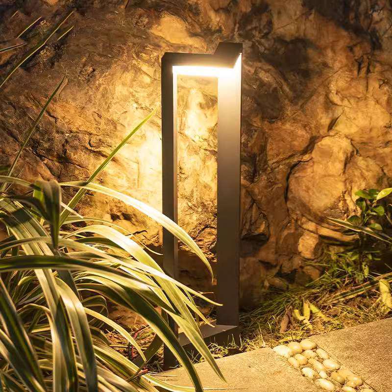 Ultrahelle LED Außenrasen- und Gartenleuchte für moderne Villen und Innenhöfe