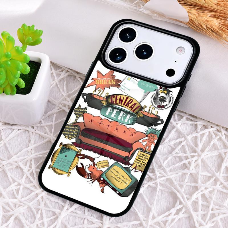 Friends TV soft Phone Case for iPhone 17 Air 16 15 11 12 14 13 Pro Max Shockproof Cover
