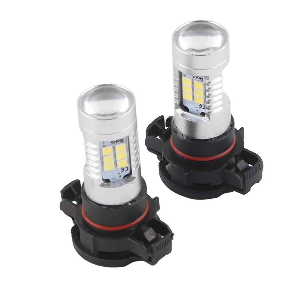 2x White 5202 H16 Fog Or Daytime Running Lights High Power LED Bulbs For Car Truck Motorcycle Boat RV Trailer