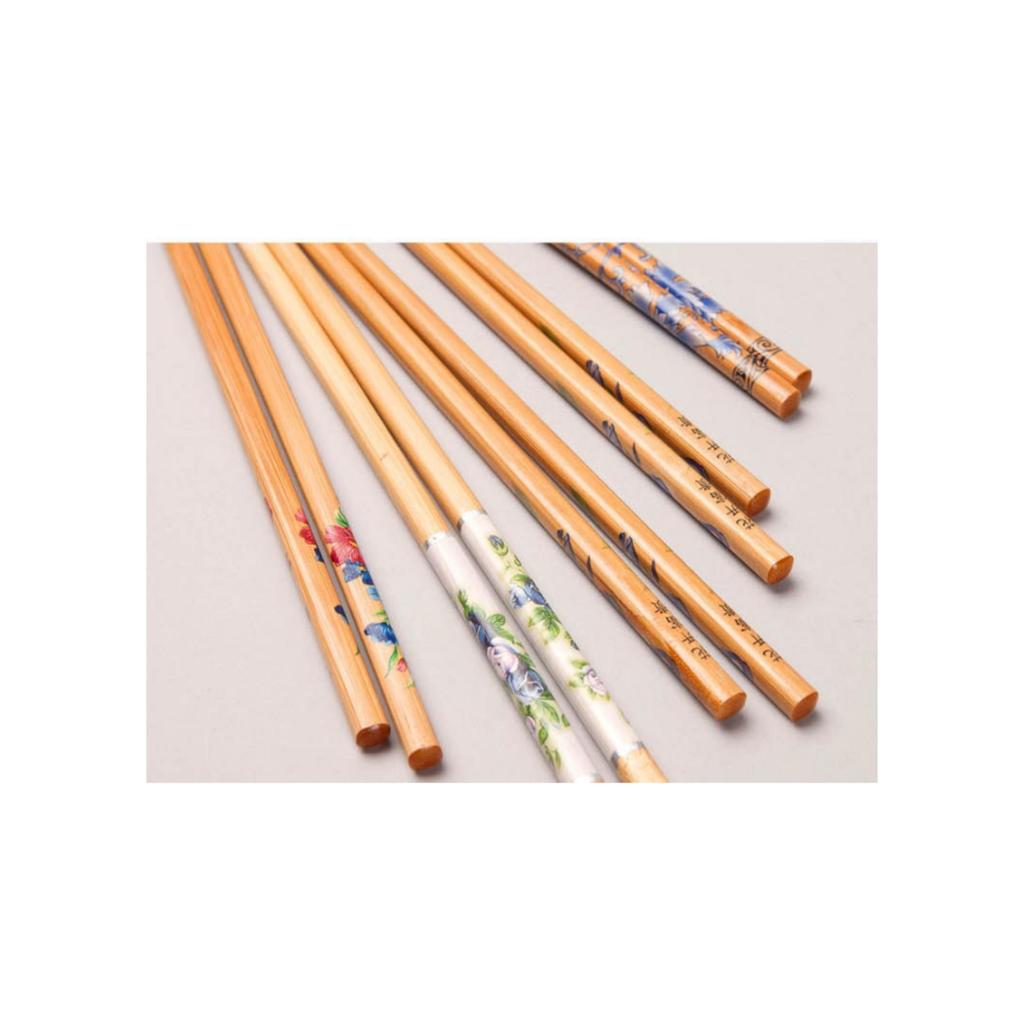 5 Types of Colored Wooden Chopsticks + 5 Types of Chopsticks Houses Foreigners' Gift Set