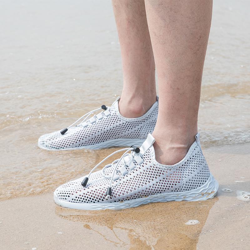 Fashion Men Casual Shoes Summer Mesh Shoe Breathable Footwear Man Wide Big Size 49 50 With Holes Insole Quick Dry Water Shoes zapatillas