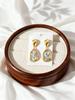 Elegant Stainless Steel Abalone Shell Earrings for Women Irregular Shell Earrings Waterproof Fashion Jewelry Gift