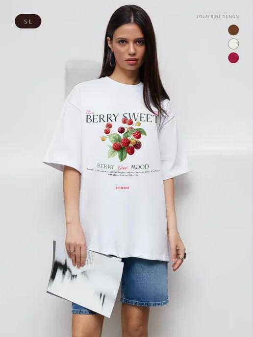 Oversized printed cotton T-shirt 3XL