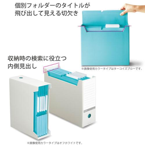 KOKUYO File Box NEOS A4 Set of 2 Navy A4-NELF-DBX2