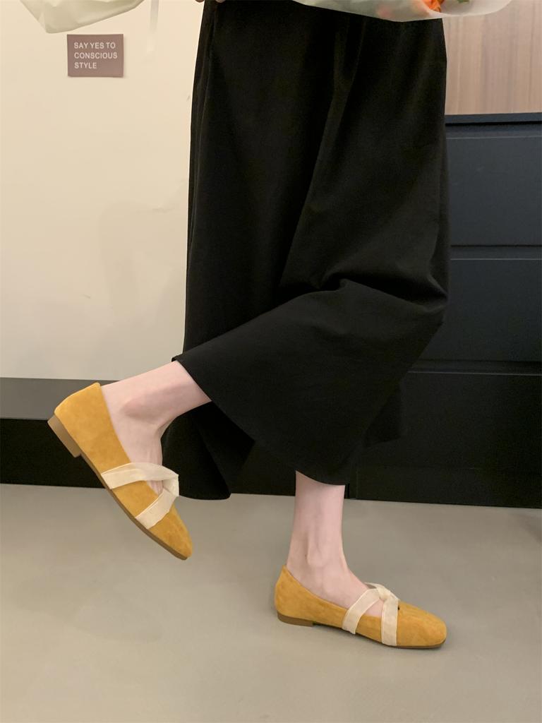 2025 New Sweet Pretty Comfy Shoes For Women Summer Bowtie Loafers Cute Casual Flats Female Shoes Low Heeled Soft Soled Flats