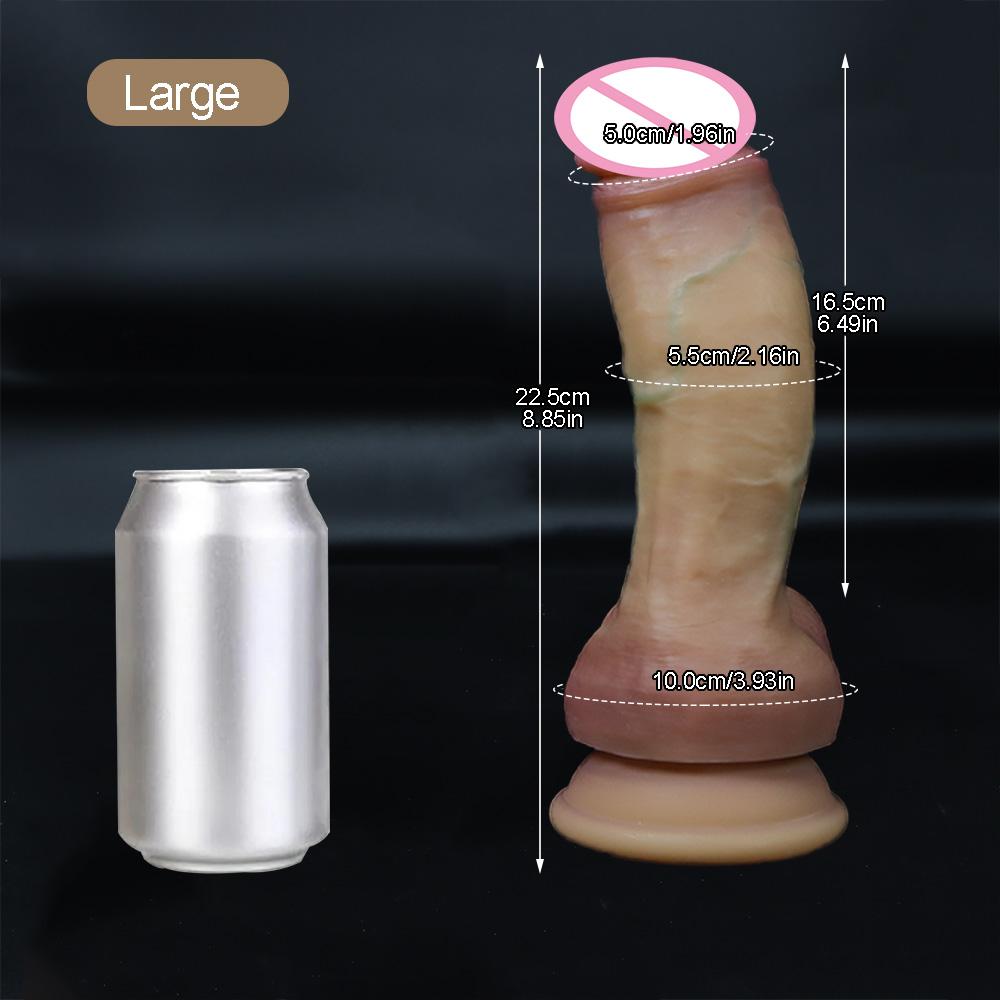 Super Realistic Dildo Dual-Layer Liquid Silicone Dildos Sex Toys For Women G-Spot Masturbation Realistic Penis Huge Consolador