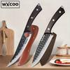 Hammered Forged Butchey Boning Knife Stainless Steel Chef's Knife Universal Kitchen Knives Beef Meat Cutter Fruits Slicer